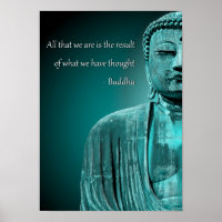 Zen Buddha Zitat Inspiration spirituelles Poster