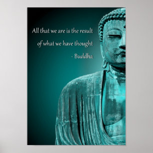 Zen Buddha Zitat Inspiration spirituelles Poster