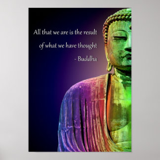 Zen Buddha Zitat Inspiration spirituelles Poster