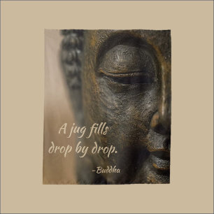 Zen Buddha Zitat Wandteppich