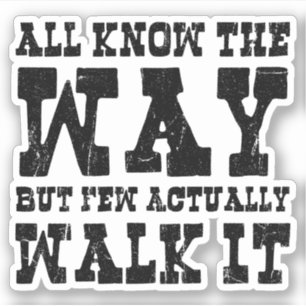 Zen Buddhism Spaghetti Western Style Aufkleber