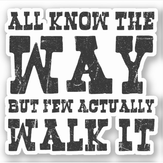 Zen Buddhism Spaghetti Western Style Aufkleber (Vorderseite)