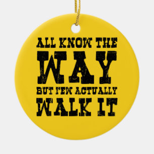 Zen Buddhism Spaghetti Western Style Keramik Ornament