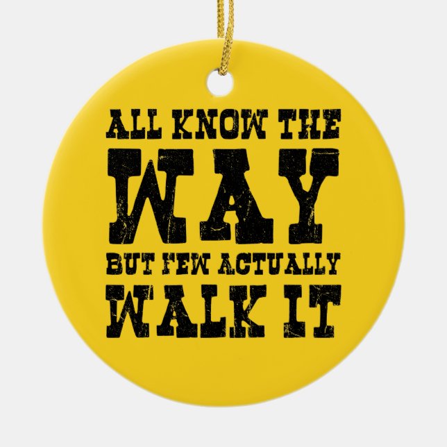 Zen Buddhism Spaghetti Western Style Keramik Ornament (Vorne)