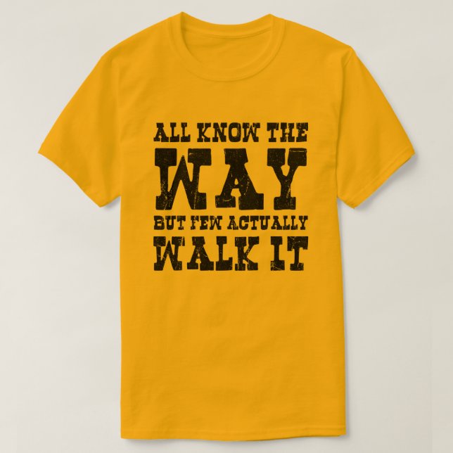 Zen Buddhism Spaghetti Western Style T-Shirt (Design vorne)