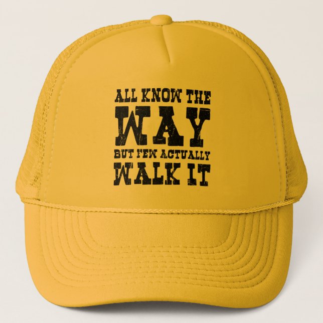 Zen Buddhism Spaghetti Western Style Truckerkappe (Vorderseite)