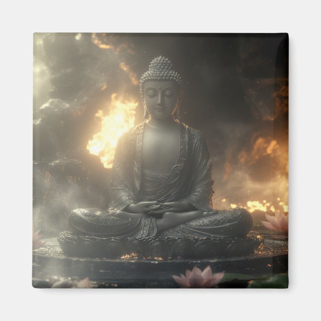 ZEN - BUDDHISMUS - MEDITATION MAGNET (Vorne)