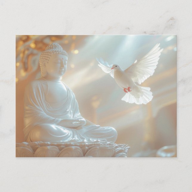 ZEN - BUDDHISMUS - MEDITATION POSTKARTE (Vorderseite)