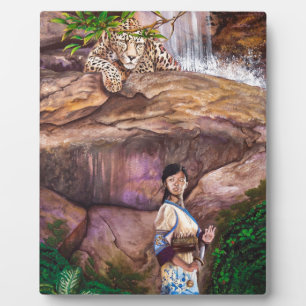 Zen Buddhist Tiger und Strawberry Fotoplatte