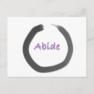 Zen-buddhistische Enso-Zirkel Postkarte