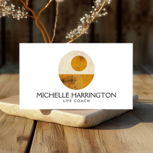 Zen Calm Midjahrs Design Life Coaches, Yoga Visitenkarte