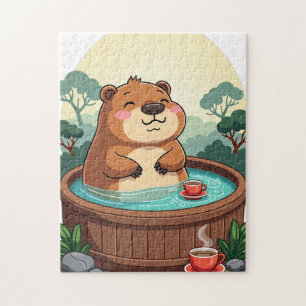 Zen Capybara Whirlpool-Relaxation - Chill-Vibes Puzzle