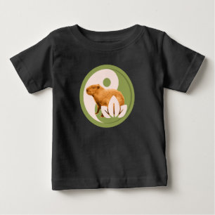 Zen Capybara Yin Yang Baby T-shirt
