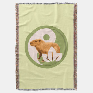 Zen Capybara Yin Yang Decke