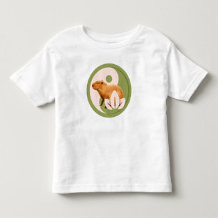 Zen Capybara Yin Yang Friedliche Natur Kleinkind T-shirt