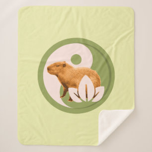 Zen Capybara Yin Yang Friedliche Natur Sherpadecke
