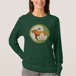 Zen Capybara Yin Yang Friedliche Natur T-Shirt