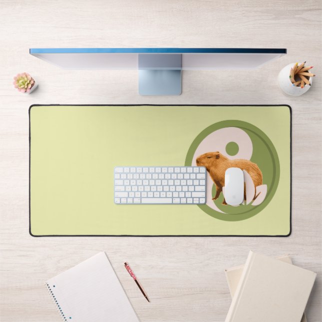 Zen Capybara Yin Yang Schreibtischunterlage (Büro 1)