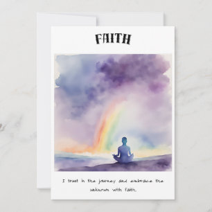 Zen Card: Vertrauen in die Reise Feiertagskarte