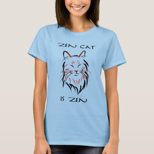 Zen Cat - T - Shirt (Vorderseite)