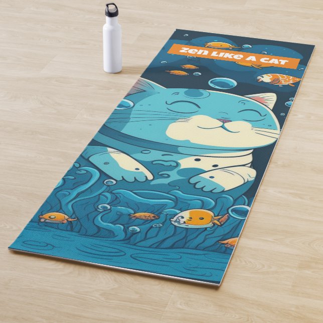 Zen Cat Yoga Mat - Perfektes Geschenk für Katzen L Yogamatte (Beispiel)