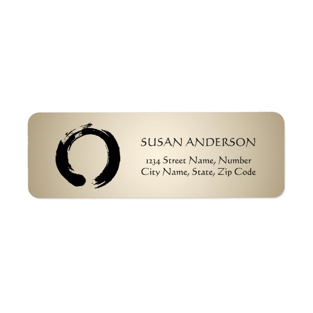 Zen-Circle-Address-Label (Vorne)