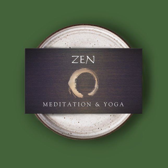 Zen Circle Enso Yoga Instructor and Meditation Visitenkarte (Von Creator hochgeladen)