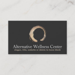 Zen Circle Enso Yoga und Meditation Buddhist 3 Visitenkarte
