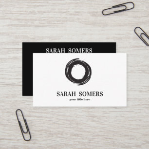 Zen Circle Meditation Spirituell Visitenkarte