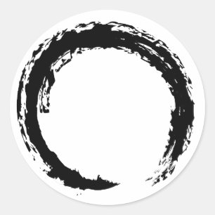 Zen Circle Runder Aufkleber