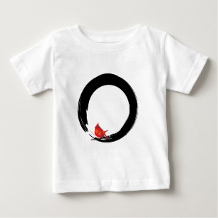 Zen Circle with Christmas Kardinal Baby T-shirt