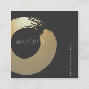 Zen Circle Yoga Instructor Meditation Telefonnummerkarte