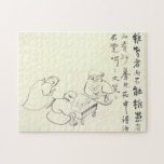 Zen Classics - Gibon Sengai - Gänse & Heron Puzzle<br><div class="desc">Entspannen Sie sich mit diesem humorvollen Zen-Puzzle mit Gibon Sengais "Goose and Heron Play Go". Eine Gans und ein Held machen sich in einen ruhigen Hexenkampf, der die Sinnlosigkeit des Konflikts mit Charme und Witz erobert. Ein meditatives Spiel innerhalb eines Spiels. **Dieses Kunstwerk basiert auf "Birds Playing Go" von Gibon...</div>