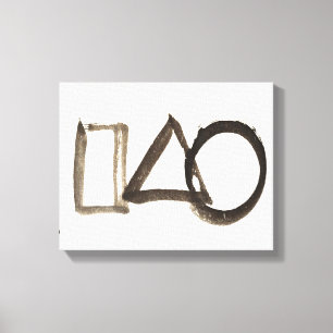 Zen Classics - Gibon Sengai - Kreis, Dreieck, Leinwanddruck