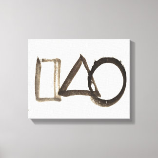Zen Classics - Gibon Sengai - Kreis, Dreieck, Leinwanddruck