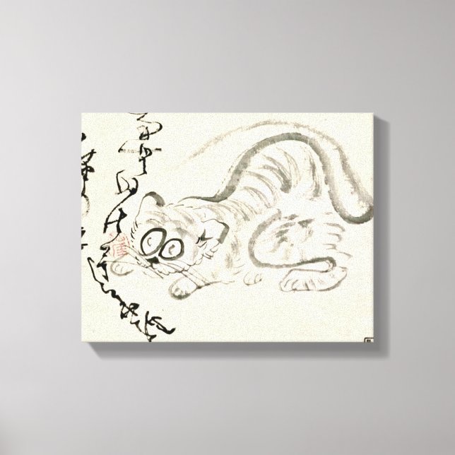 Zen Classics - Gibon Sengai - Tiger Leinwanddruck (Vorderseite)