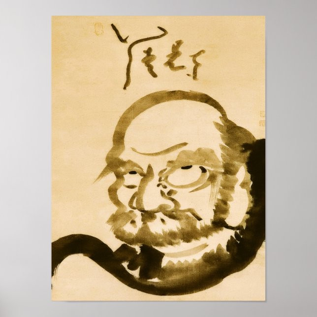 Zen Classics - Hakuin Ekaku - Daruma Poster (Vorne)