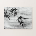 Zen Classics - Sesshu - Bird und Bamboo Puzzle<br><div class="desc">Dieses elegante Zen-Puzzle mit dem japanischen Zen-Mönch Sesshū Tōyō's meisterhaftem Tintengemälde "Bird and Bamboo" bietet eine meditative Herausforderung. Die zarte Balance aus kühnen Bambusschlägen und dem ruhigen Vogel lädt mit jedem Stück, das Sie platzieren, zum Fokus, zur Präsenz und zur künstlerischen Wertschätzung ein. **Dieses Kunstwerk basiert auf "Bird and Banboo"...</div>