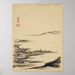 Zen Classics - Sesshu - Herbstlandschaft Poster