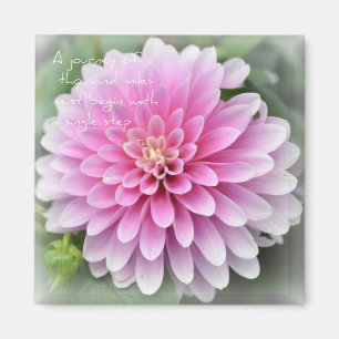 Zen der Einfachheit Dahlia Magnet