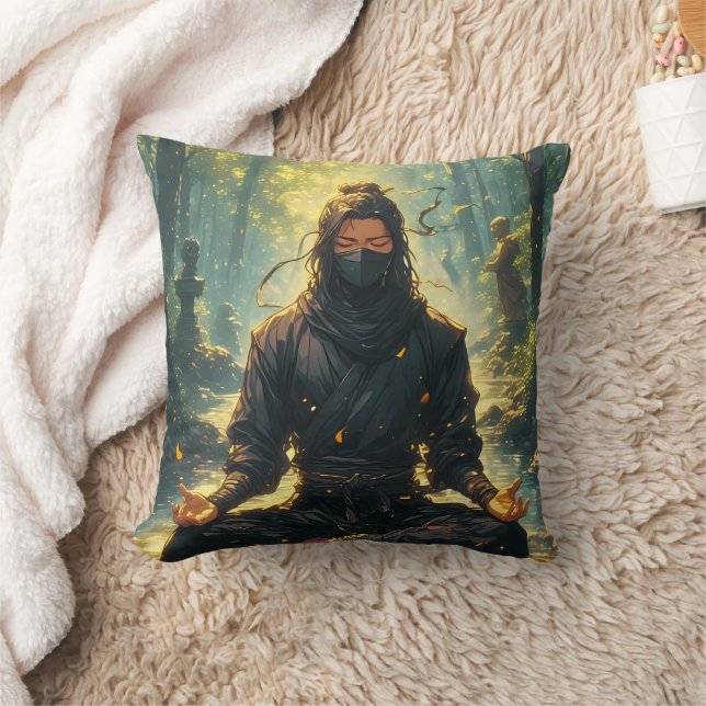 Zen des Schattenkriegers Kissen (Decke)