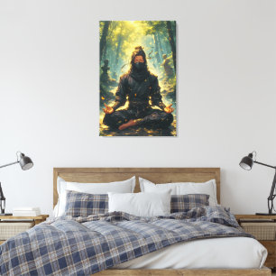 Zen des Schattenkriegers Leinwanddruck