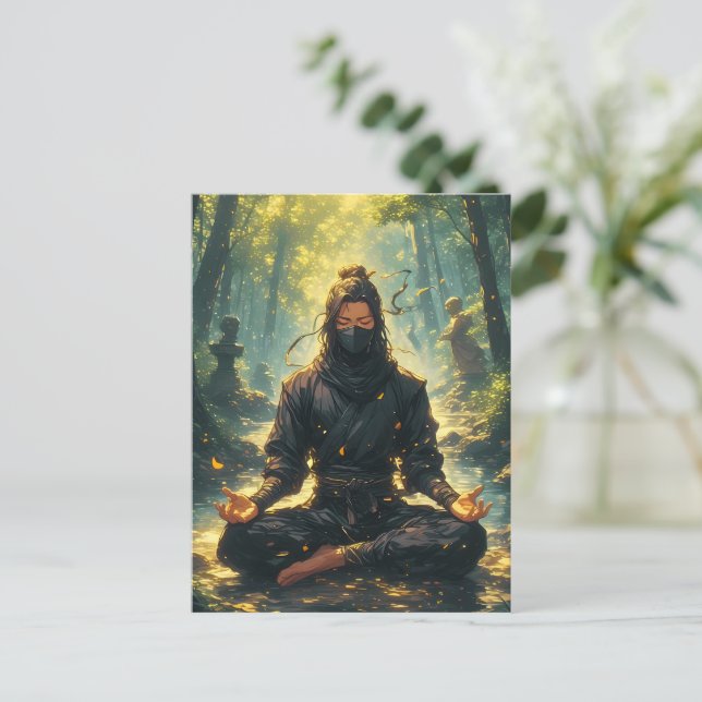Zen des Schattenkriegers Postkarte (Stehend Vorderseite)