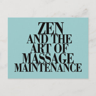 ZEN & Die Kunst der MASSAGE Postkarte