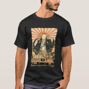 Zen-DJ Monk Waves - Turntable Spiritual Beat T-Shirt