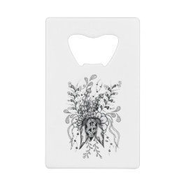 Zen Doodle Art: Blume Ornamente filigran -  Geldbeutel Flaschenöffner