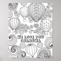Zen Doodle Art Wirbel Ballons Erwachsene Farben