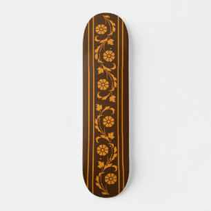 Zen Earthtone Niedlich florales Grafikdesign Skateboard