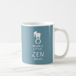 Zen-Elefant Enso entspannen sich Kaffeetasse
