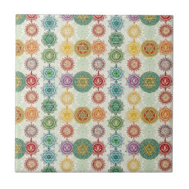 Zen-Energie-Symbol-Mandala-Designmuster-Kunst Fliese